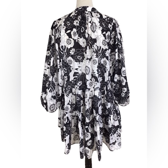 Seafolly Australia Summer Of Love Long Sleeve Cover-Up Dress Size S/M - Picture 11 of 13